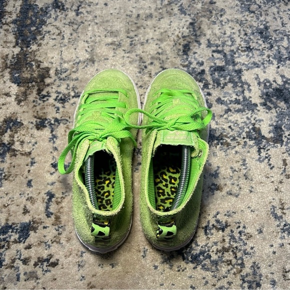 Adidas Nizza High RF Spring Green Suede High Top Sneakers Size 8.5 - Picture 9 of 12